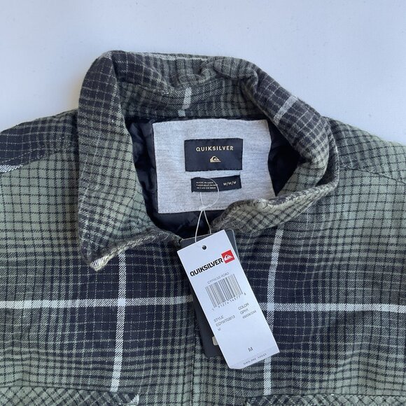 $85 Quiksilver Men’s Cypress Road Shirt Jacket Full Zip Size M - Picture 7 of 9